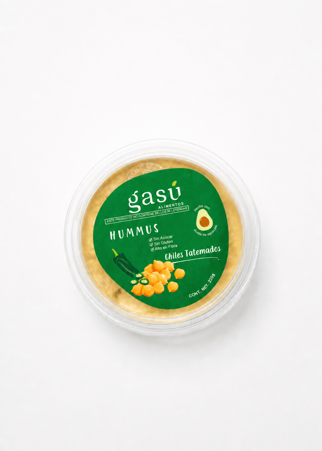 Hummus Sabor Chiles Tatemados
